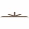 Ekena Millwork Saratoga Smooth Timber Gable Bracket, Douglas Fir, 108"W x 27"H x 1 1/2"D x 5 1/2"F, 6/12 Pitch GBW108X27X0206SAR00SDF - alternate 2
